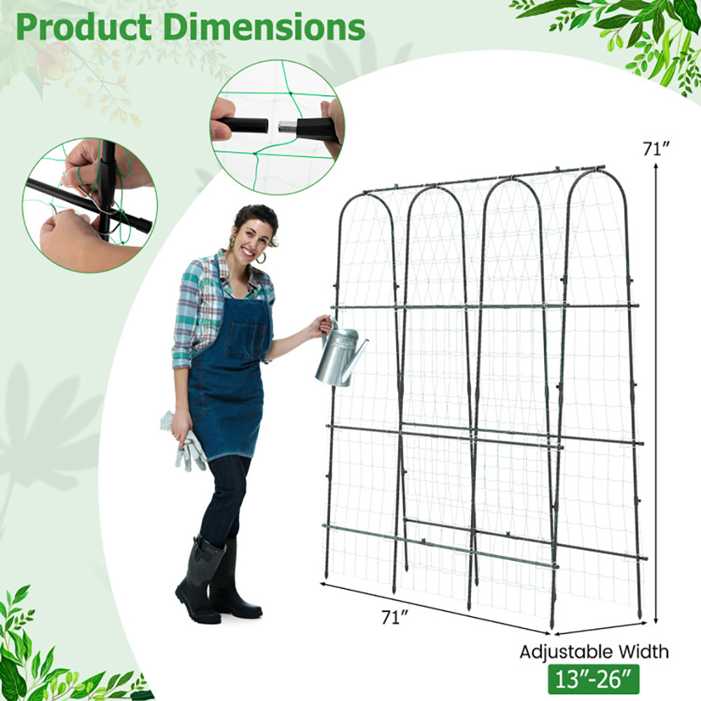 U-Shaped Garden Trellis, 71 Inch, picture 3 of 3