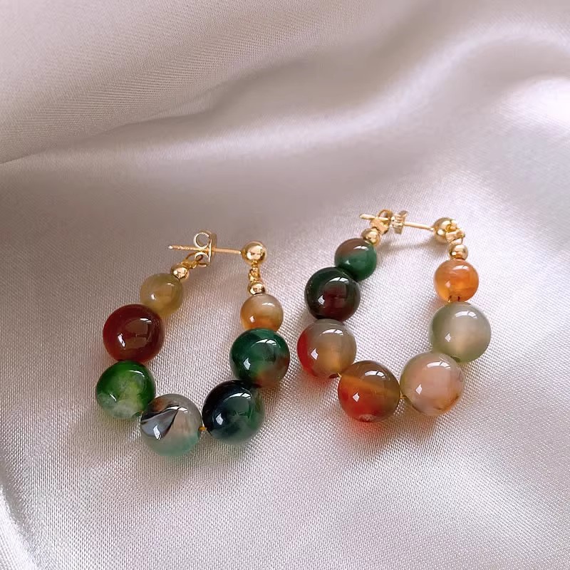 Title 6, Colored Beaded Earrings For Summer