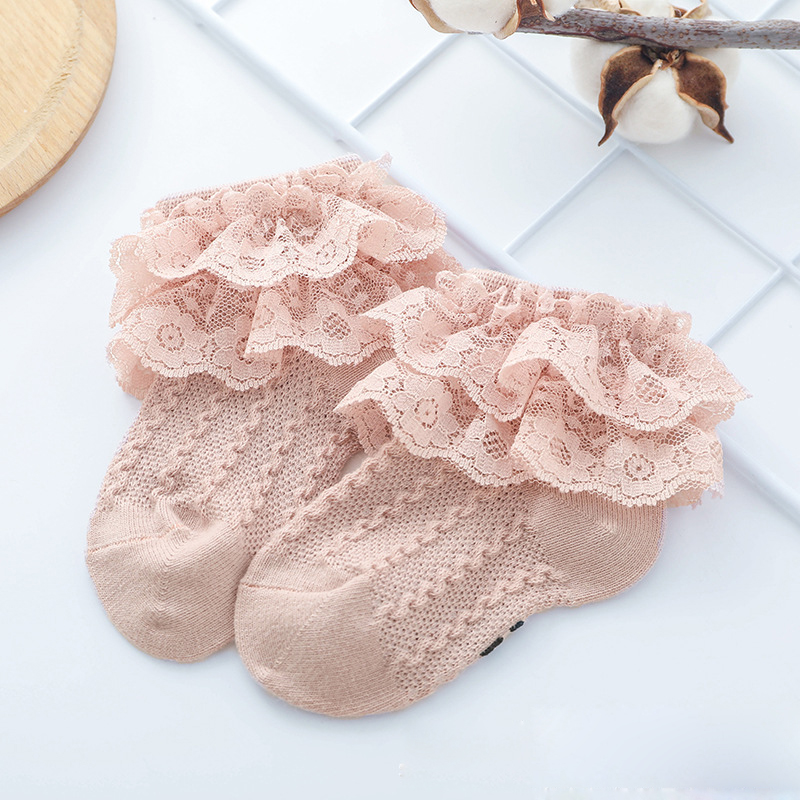 Title 1, Baby-Spitzensocken, doppelte Spitze, Prinzessin...