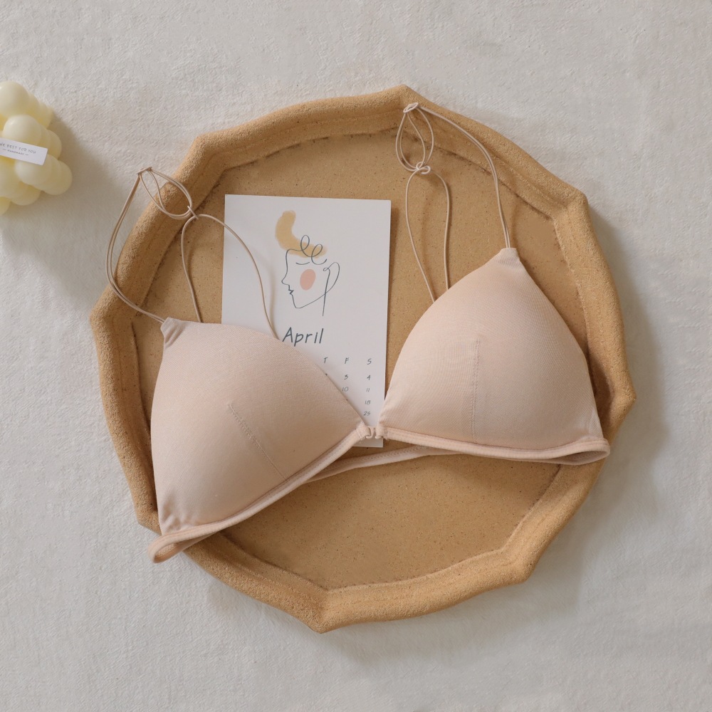 Title 2, No Steel Ring Underwear Front Button Bra Set