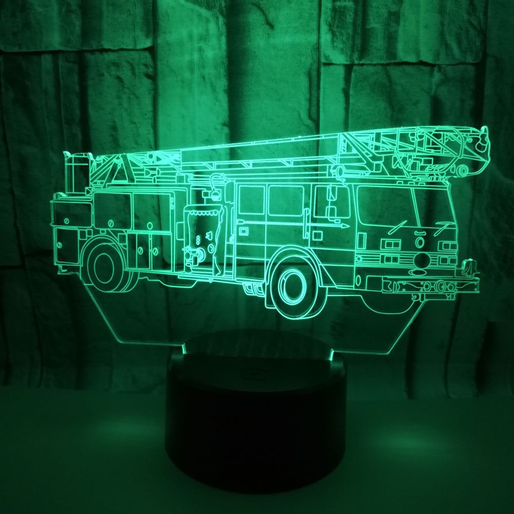 Fire engine 3D light 3D touch color 3D light - Image 2