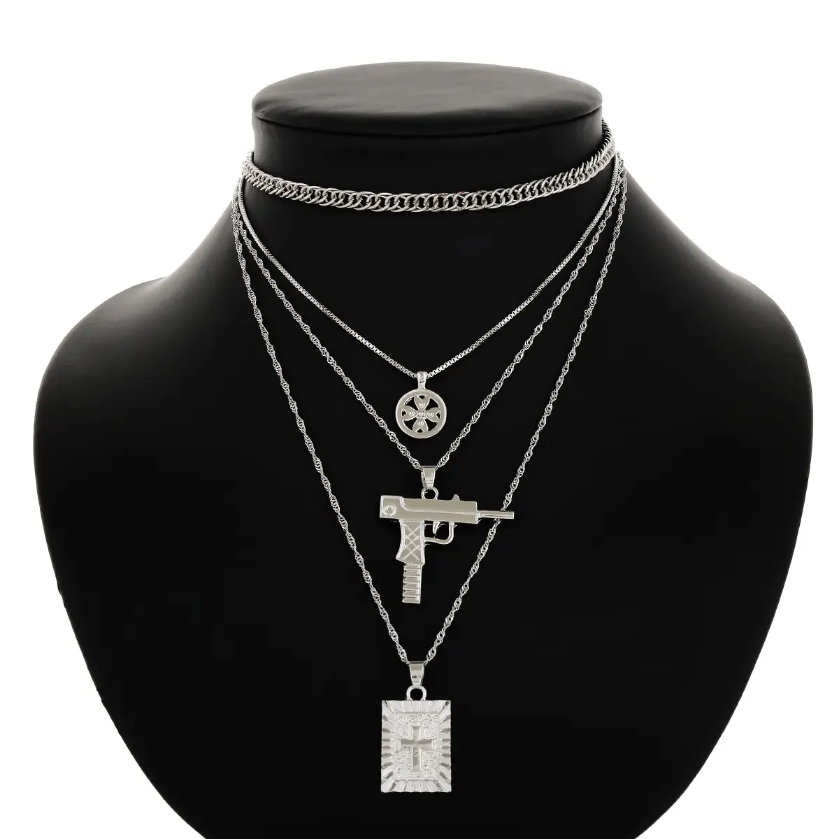 Multi-element Multi-layer clavicle necklace