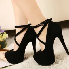 Sexy Platform Women's High Heels - Black - View 1