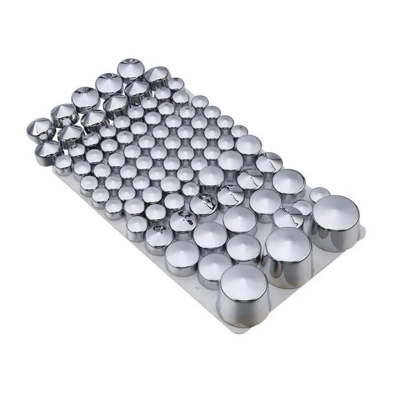 87pcs Motorcycle Chrome ABS Bolt Toppers Kit Softail Twin