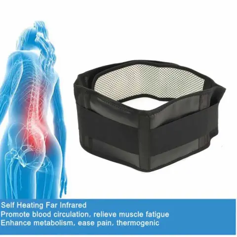 Adjustable Tourmaline Self-heating Magnetic Therapy Waist Support Belt