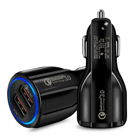 Quick Charge 3.0 Car Charger for Mobile Phone Dual