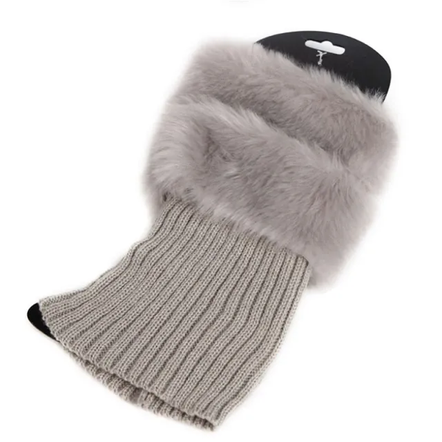 Boots, warm socks, Christmas fur, short wool shoes Gray - Shop at LoveMi