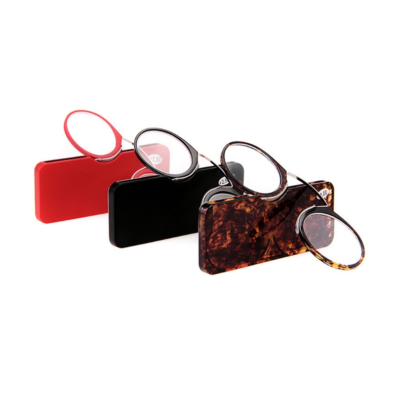 Portable Wallet Reader Clipped To Mini Reading Glasses With Protective Case - Image 6
