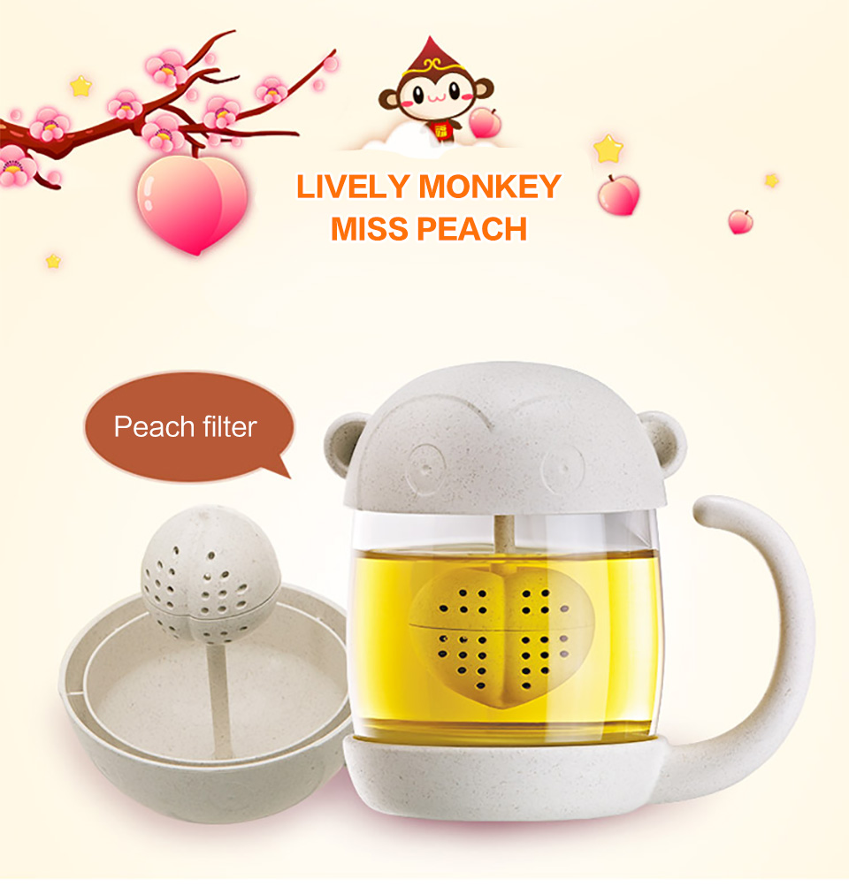 1PC Creative New Tea Strainer Cat Tea Infuser Cup Grasses Mug Teapot Teabags for Tea & Coffee Filter Drinkware Kitchen Tools