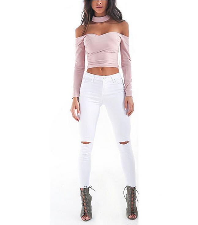 Ripped Skinny Jeans White - Shop at LoveMi