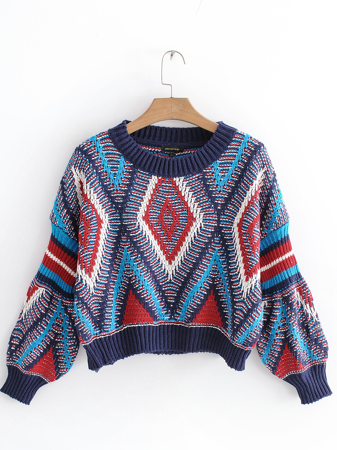 Autumn and winter colored women's sweater
