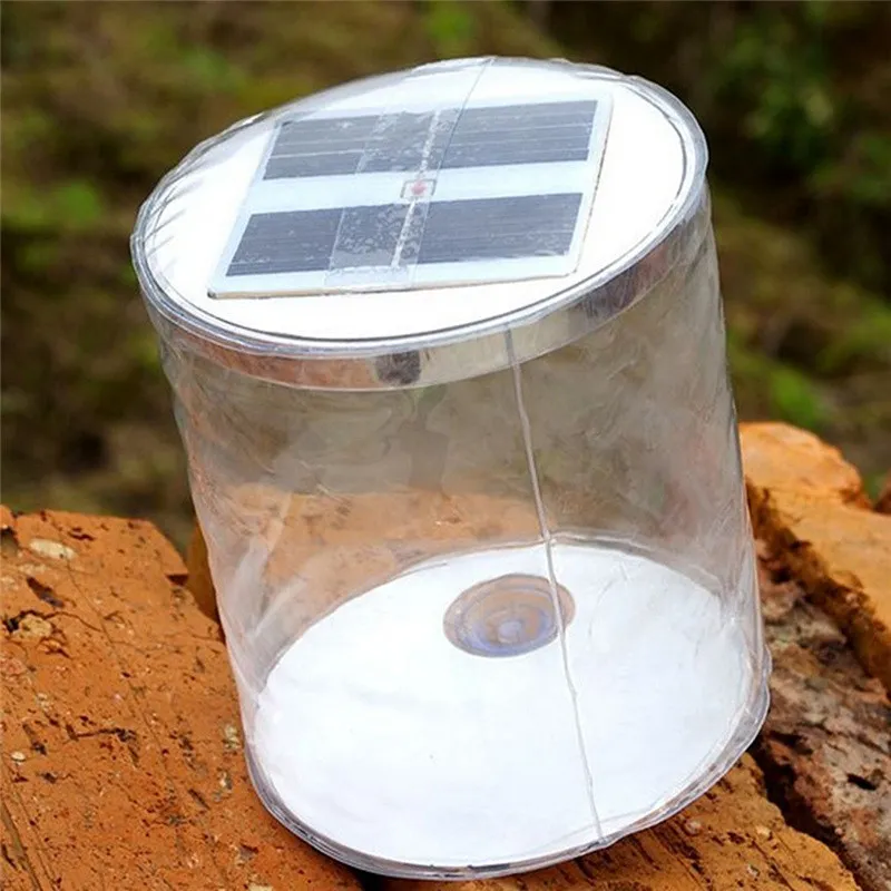 Inflatable Solar Light LED Solar Powered Foldable Light Outdoor Garden Yard Emergency Solar Road Lamp – image 2