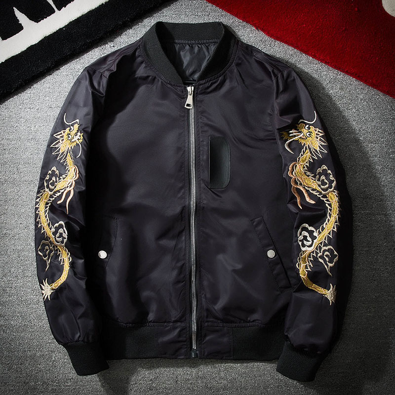Embroidered baseball uniform men's jacket new men's jacket