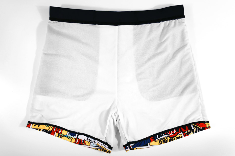 Swimwear men's printed boxer long adult loose men's swimming hot spring beach plus fertilizer to increase large size