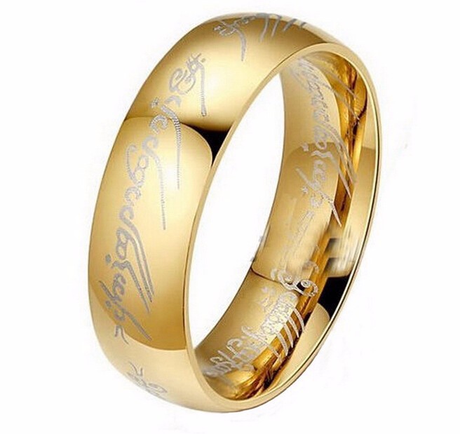 ZORCVENS Midi Stainless Steel One Color Power Ring Gold Ring Wedding Ring Lovers Fashion Jewelry Women's Wholesale in Golden