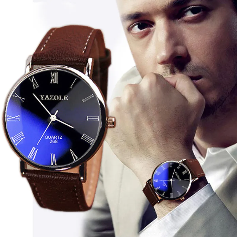 Fashion Watch Waterproof Simple Casual Belt Men and Women