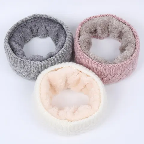 Winter Warm Men and Women Bib Solid Color Wool