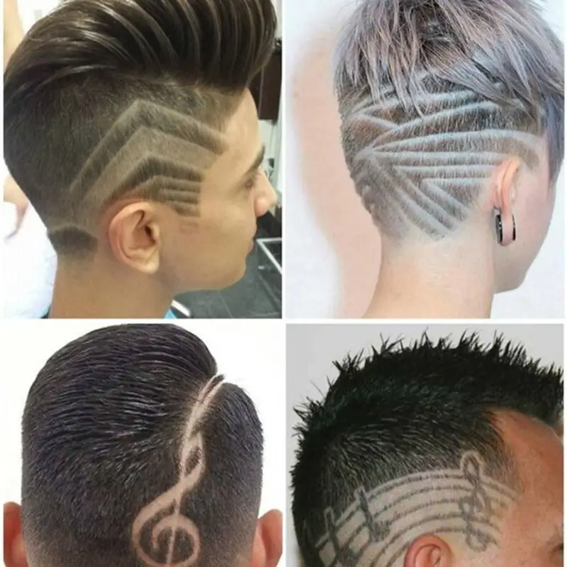 New Professional Magic Engrave Beard Hair Scissors Shavings Eyebrows