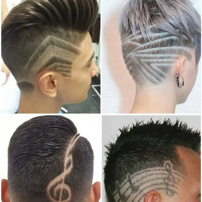 New professional magic engrave beard hair scissors