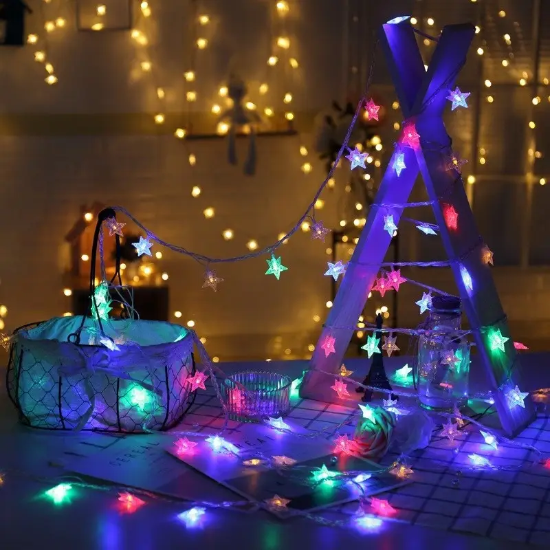Room layout led lantern flashing string lights
