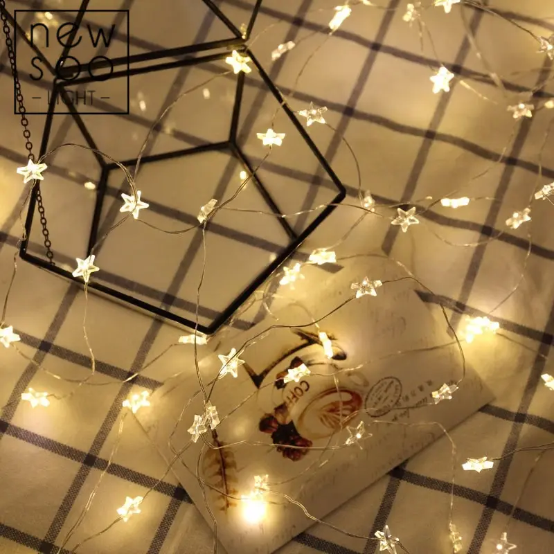 Newsoo copper line star lights LED flashing