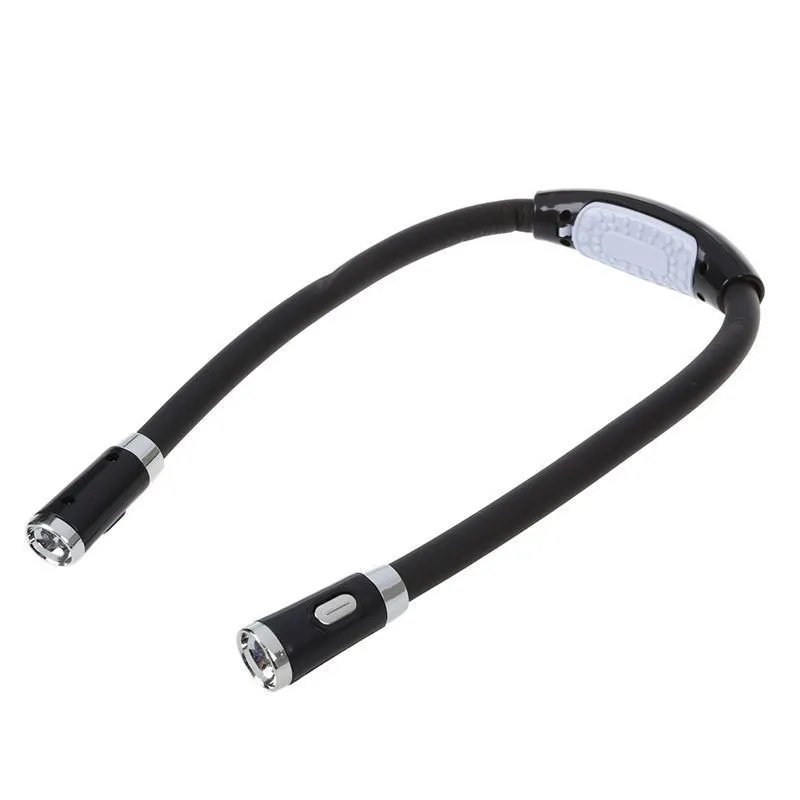 Flexible Neck Hug Book Light With LED Reading Lamp 3 Mode Portable Flashlight Soft Silicone Outdoor Camping Light Night Light – image 3