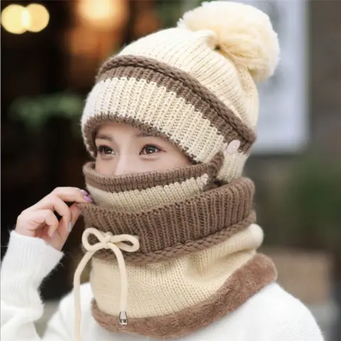 Hat Female Winter Wool Hat Outdoor Thick Warm Hat
