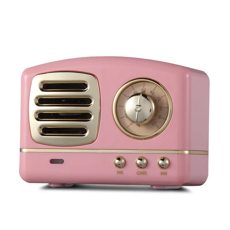 Retro Knob Wireless Bluetooth Speaker U Disk