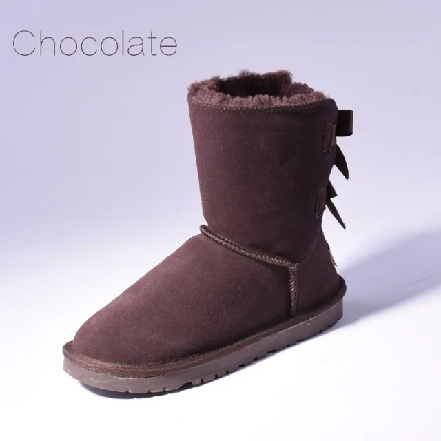 SALE Women Australia Snow Boots Warm Fur Baileys Bow Boots Women Winter Boots Snow Boots Big Size Chocolate 39 - Shop at LoveMi