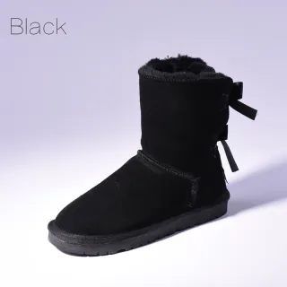 SALE Women Australia Snow Boots Warm Fur Baileys Bow Boots Women Winter Boots Snow Boots Big Size - Black