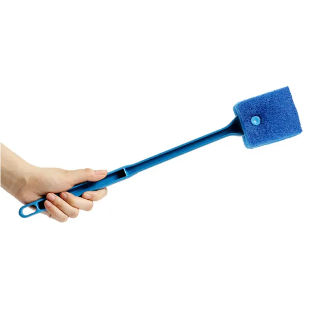 Long handle double sided cleaning brush Aquarium cleaning brush Trumpet 23Cm Blue - Shop at LoveMi