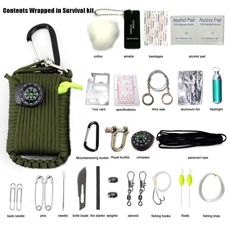 29-in-one outdoor emergency first aid kit Outdoor travel Climbing first aid kit... 3