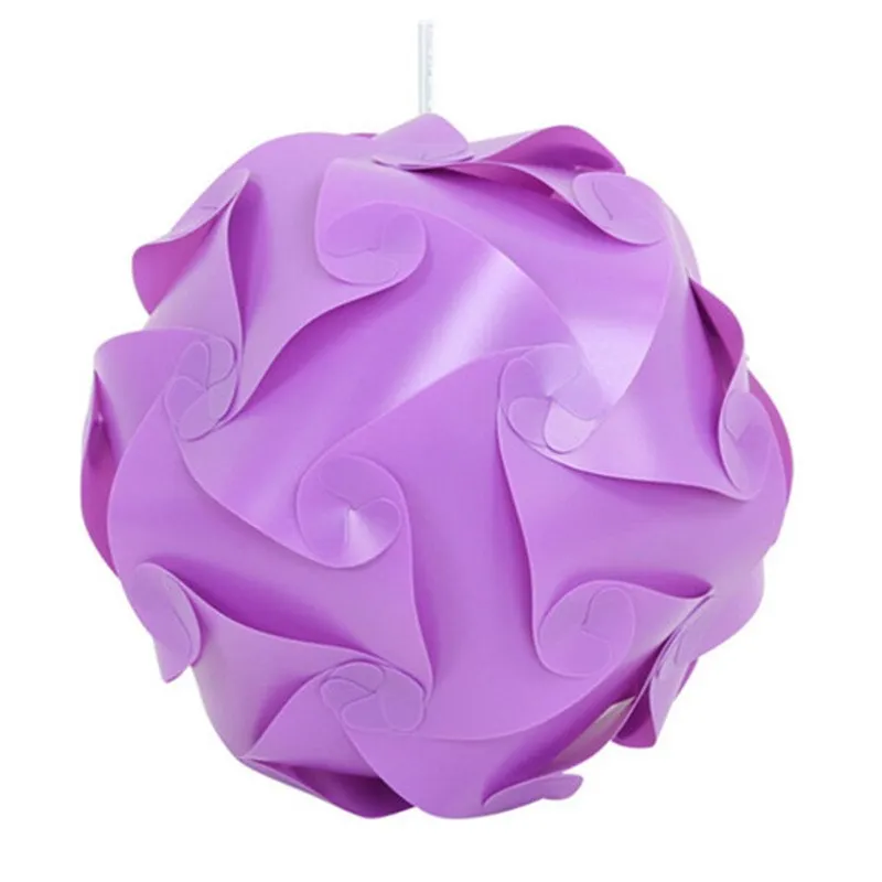 Jigsaw Puzzle Lamp - Rose Red
