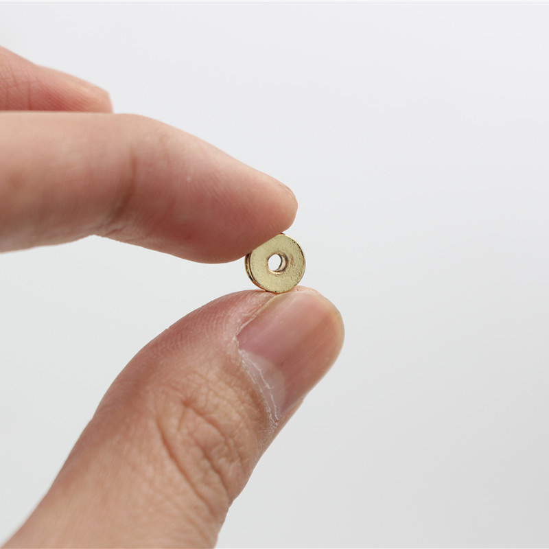 Handmade DIY Diamond Round Spacer Accessories Bracelet Necklace Perforated Beads Accessories