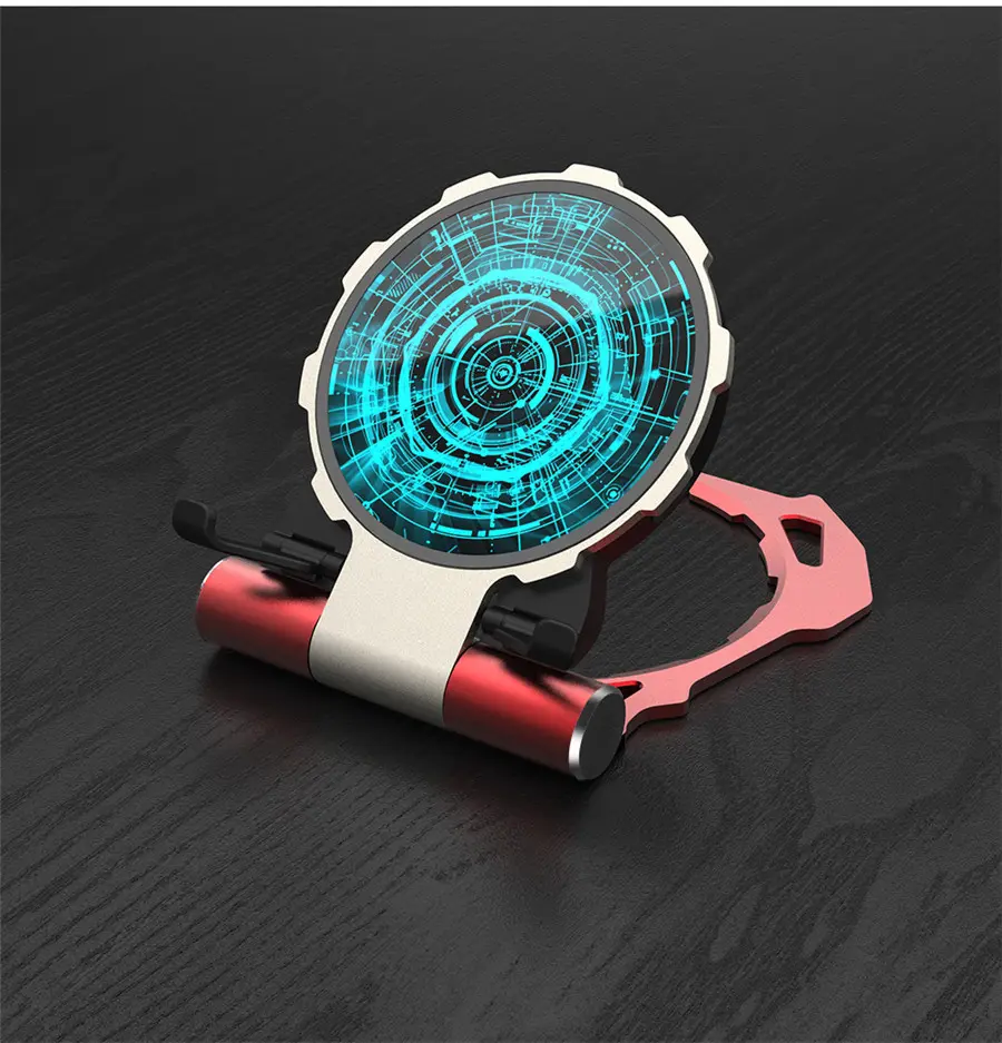 Iron Man Metal QI Wireless Charger Stand Desktop Mobile