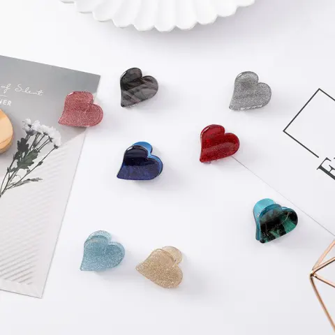 Japanese Dream Girl Heart Beadsflash Powder Star Clips Mini