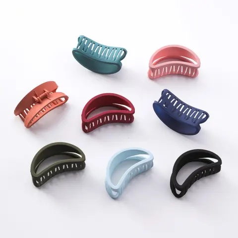 Korean Style Simple Versatile Grip Sanding Hollow Curved Hair