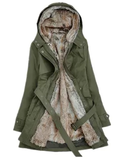 Casual Ladies Basic Coat jaqueta feminina jacket Warm Long Sleeve women parkas cotton Women Winter Jacket - Army Green - View 1