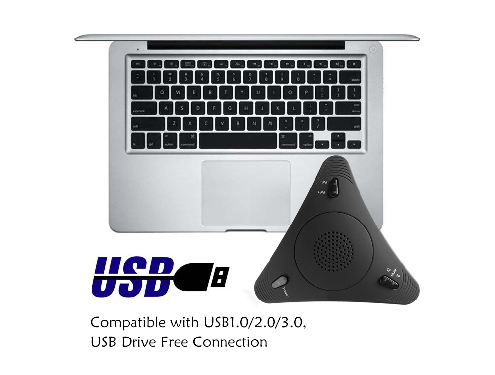 Video Conference Omnidirectional Microphoneconference Microphone Echo Canceller USB Free Drive 3