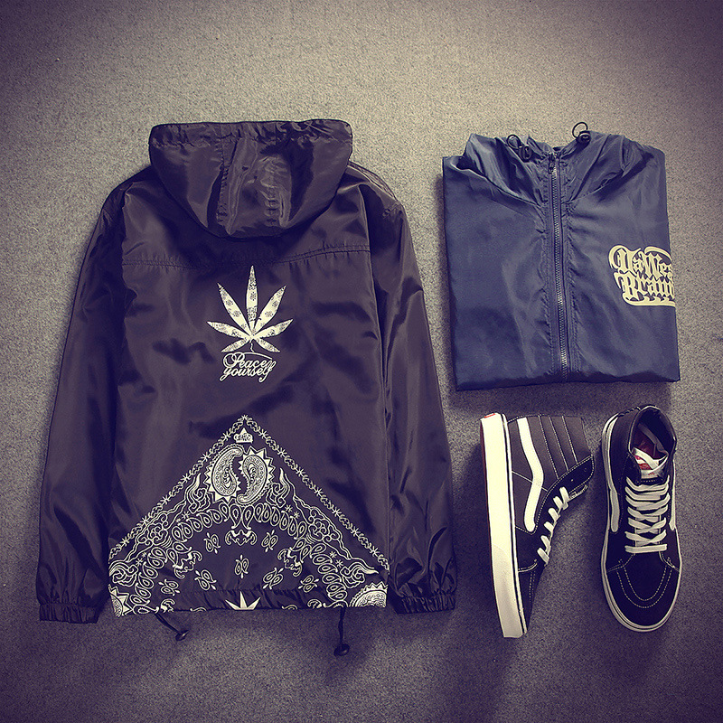 سترة رجالية كاجوال بقبعة بتصميم ياباني عصري لربيع