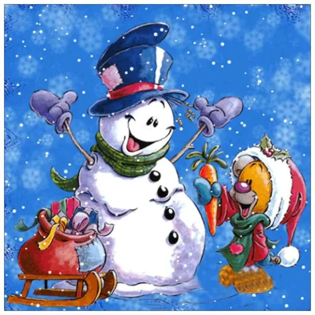 Weihnachtsspecial 5D Diamond Painting Der Winter Ist Da 40X40Cm - Shop at LoveMi