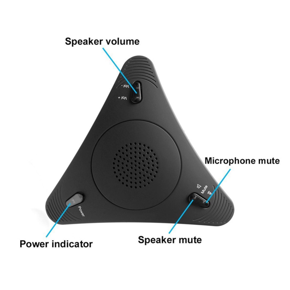 Video Conference Omnidirectional Microphoneconference Microphone Echo Canceller USB Free Drive 4