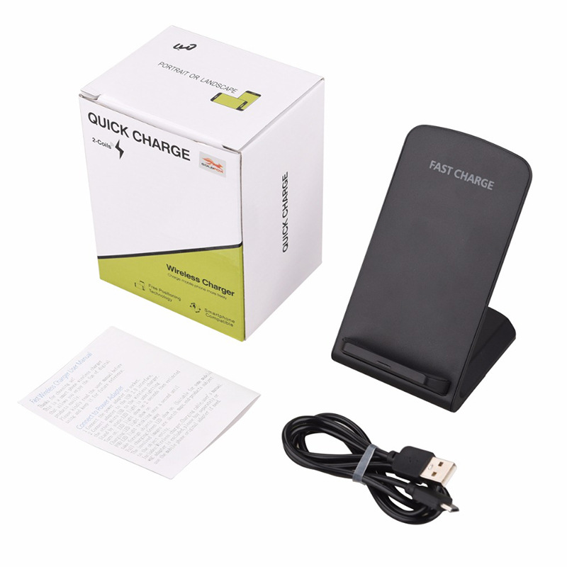 T100 wireless charging transmitter three coil fast charge collapsible bracket QI wireless charging mobile phone bracket - Image 4