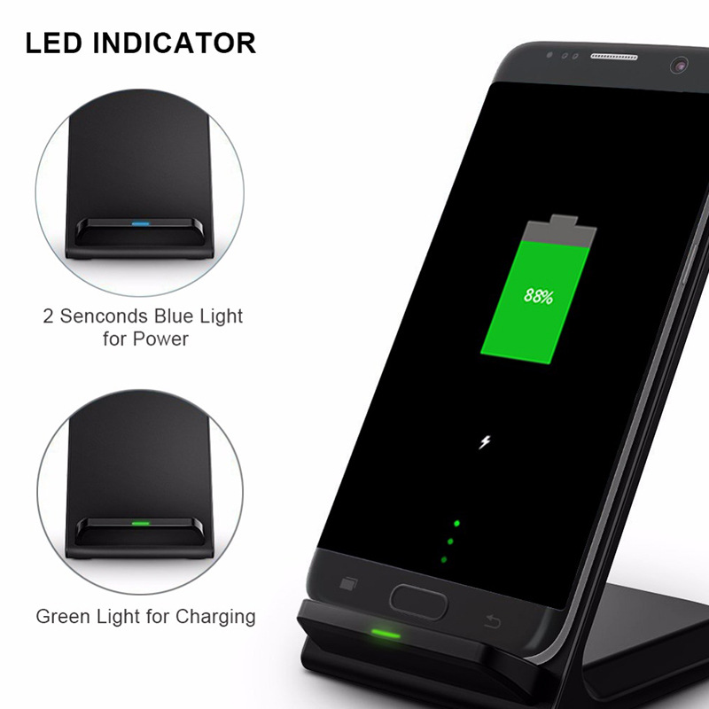 T100 wireless charging transmitter three coil fast charge collapsible bracket QI wireless charging mobile phone bracket - Image 6
