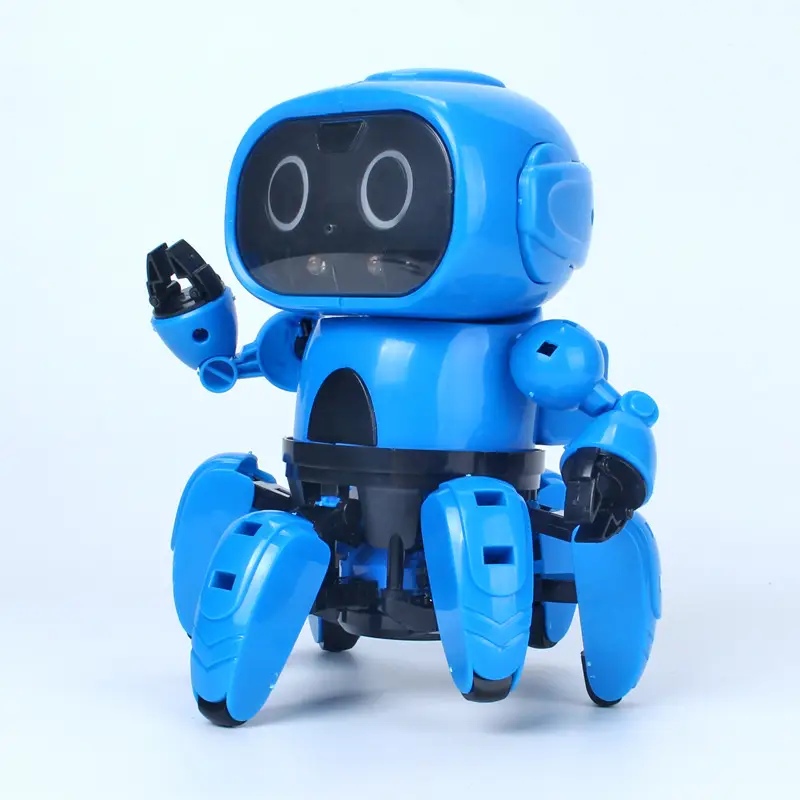 Assembling robot induction obstacle avoidance diy assembling toy small six robot model