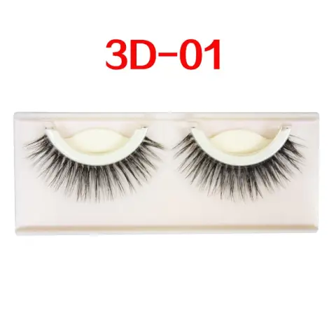 3D False Eye Lashes Extension on Reusable Self-Adhesive Natural