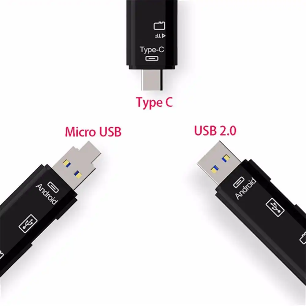 Type-C Micro USB To OTG Hub Adapter