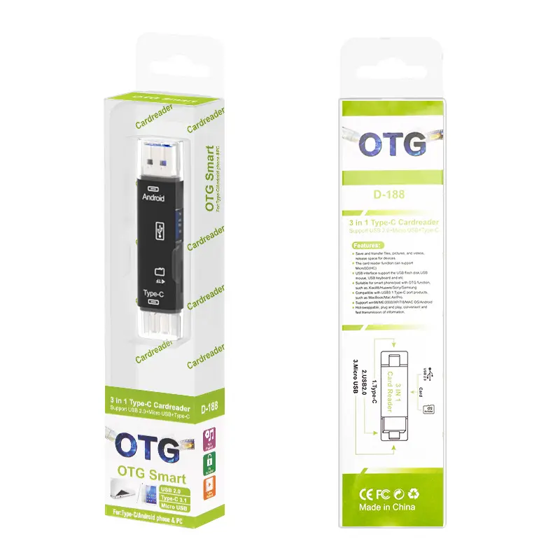 Type-C Micro USB To OTG Hub Adapter