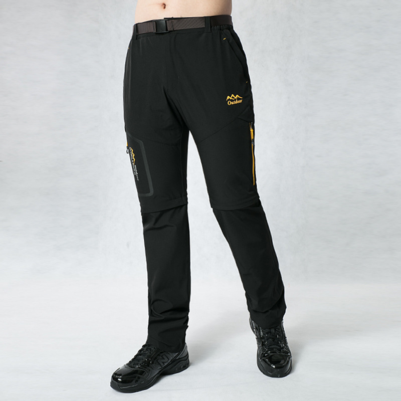 Outdoor Quick-drying Pants Men's Detachable Two Quick-drying Shorts Stretch Hiking Pants