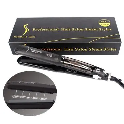 Steam Function Flat Iron Tourmaline Ceramic Vapor Professional Hair Straightener with Argan Oil Infusion Straightening Irons Us - Shop at LoveMi